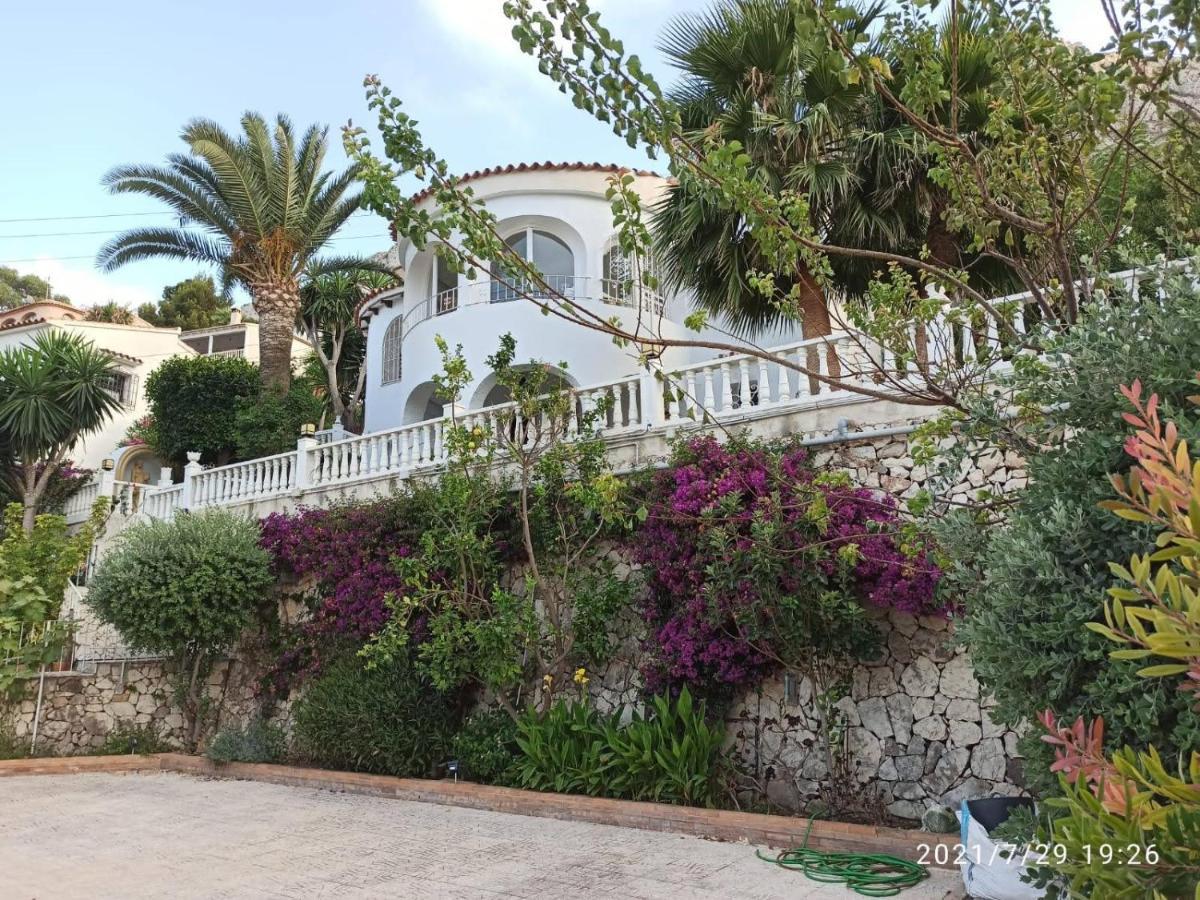 Villa med panoramautsikt med privat pool i Calpe, Costa Blanca, Spanien Eksteriør bilde
