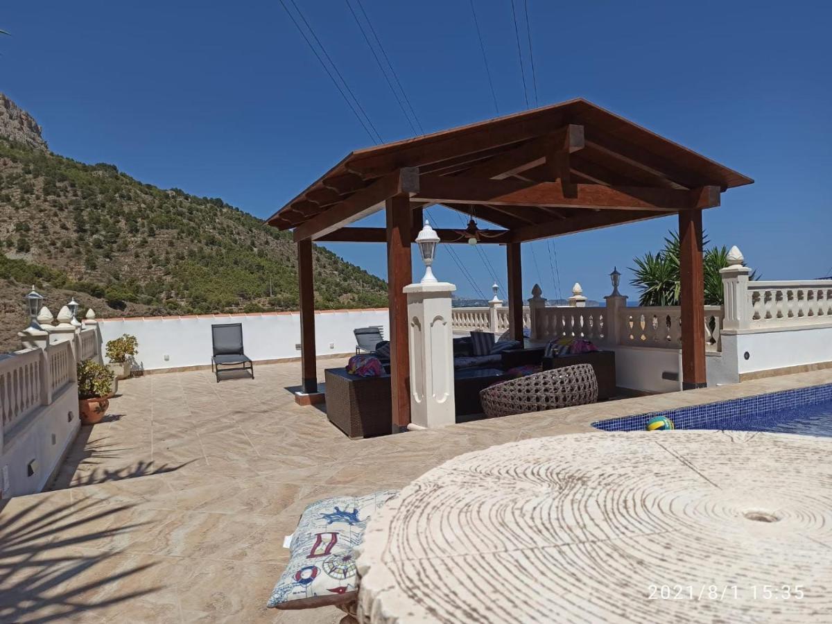 Villa med panoramautsikt med privat pool i Calpe, Costa Blanca, Spanien Eksteriør bilde