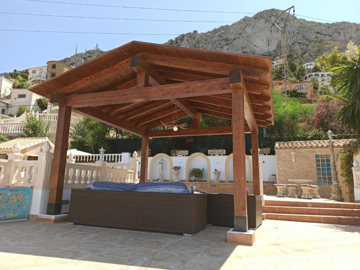 Villa med panoramautsikt med privat pool i Calpe, Costa Blanca, Spanien Eksteriør bilde